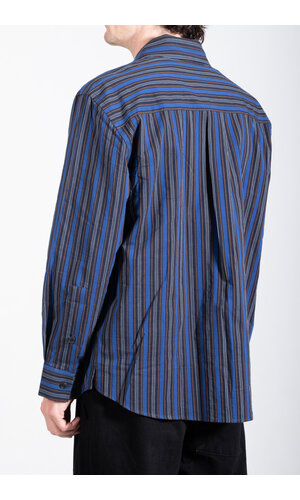 Parages Parages Overhemd / Marcello Shirt / Blauw-Zwarte Streep