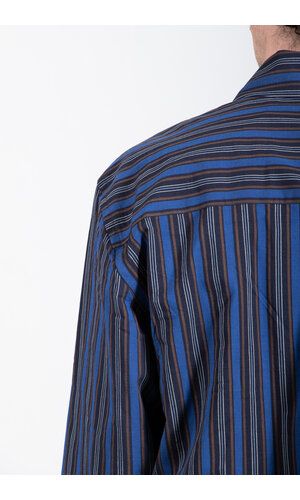 Parages Parages Overhemd / Marcello Shirt / Blauw-Zwarte Streep