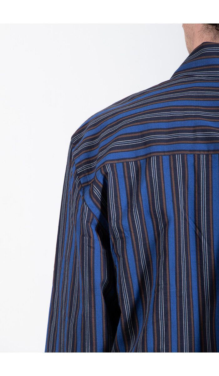 Parages Parages Overhemd / Marcello Shirt / Blauw-Zwarte Streep