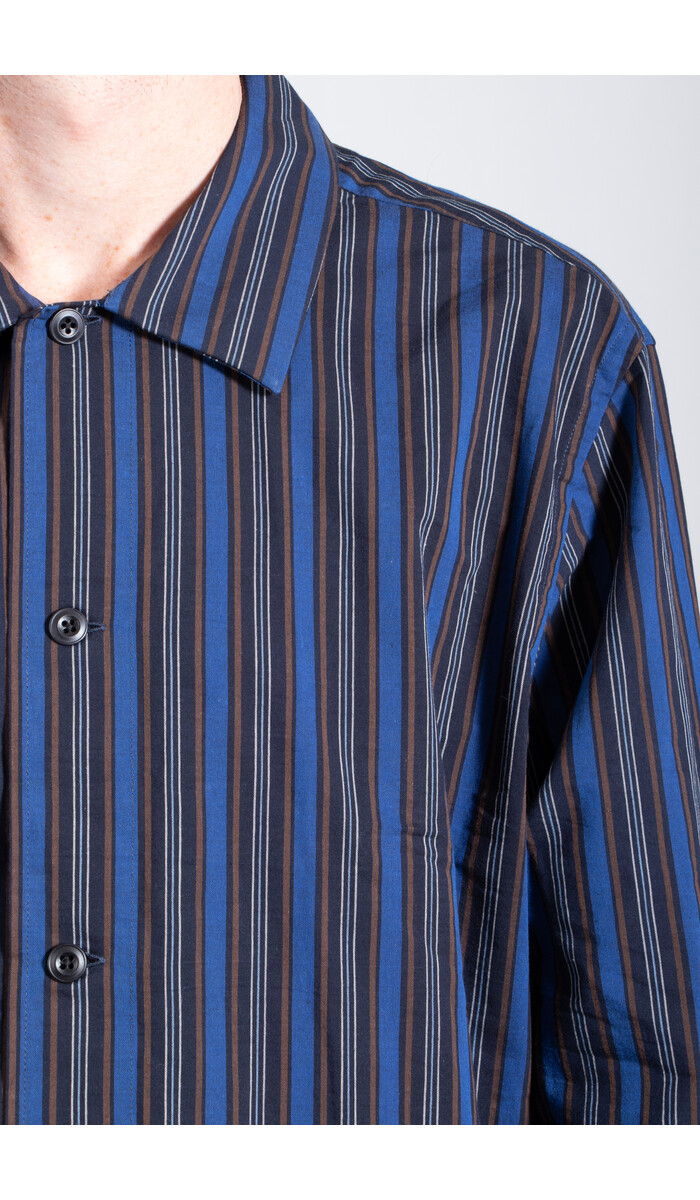 Parages Parages Overhemd / Marcello Shirt / Blauw-Zwarte Streep