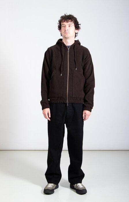 Parages Parages Vest / Bloom Wool Hooded / Choco