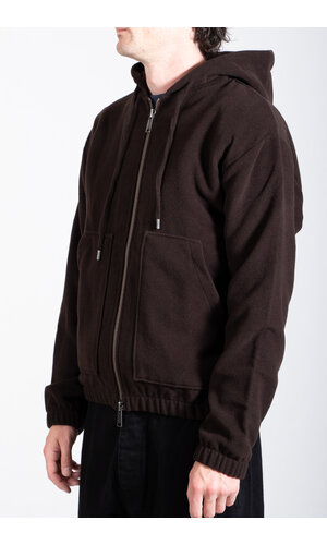 Parages Parages Vest / Bloom Wool Hooded / Choco
