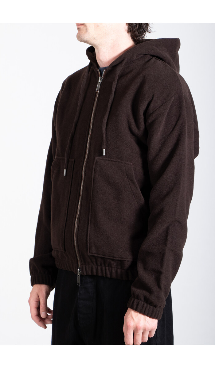Parages Parages Vest / Bloom Wool Hooded / Choco
