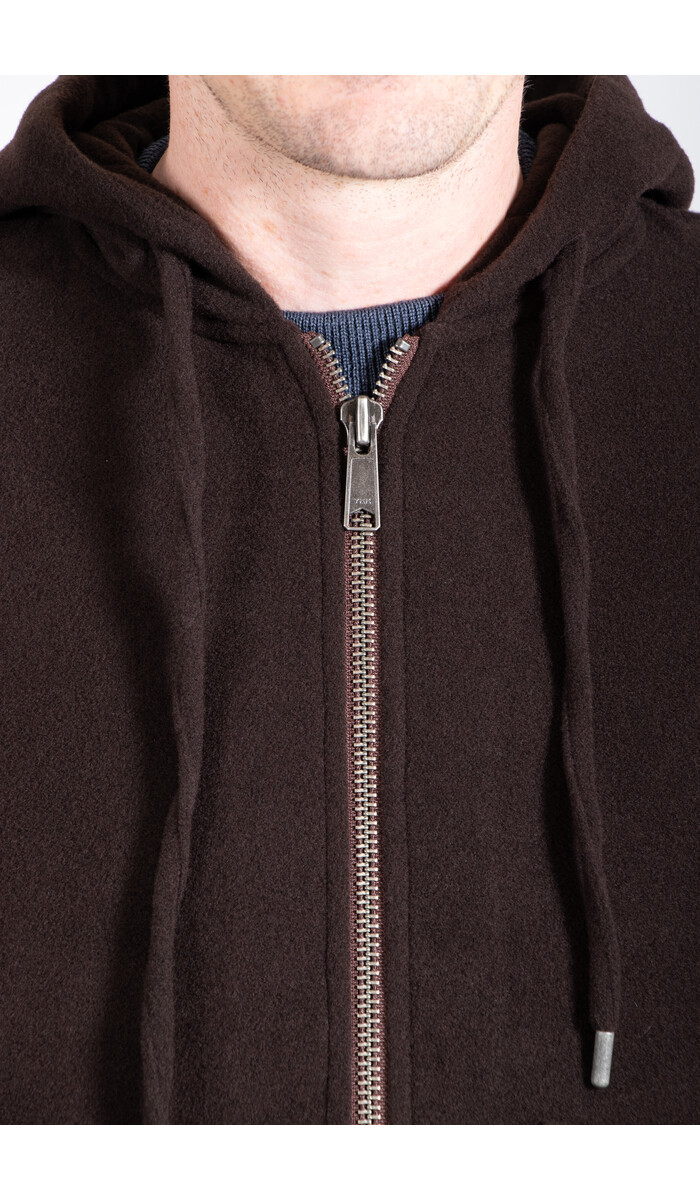 Parages Parages Vest / Bloom Wool Hooded / Choco