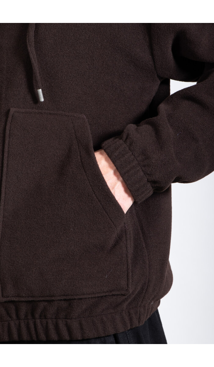 Parages Parages Vest / Bloom Wool Hooded / Choco