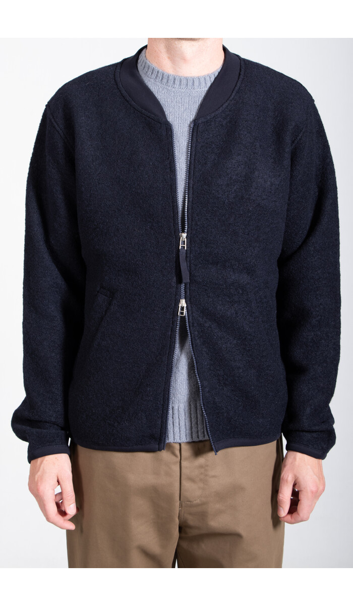 Universal Works Universal Works Vest / Zip Bomber / Navy
