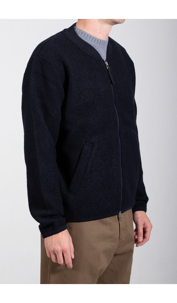 Universal Works Universal Works Vest / Zip Bomber / Navy