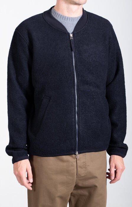 Universal Works Universal Works Vest / Zip Bomber / Navy