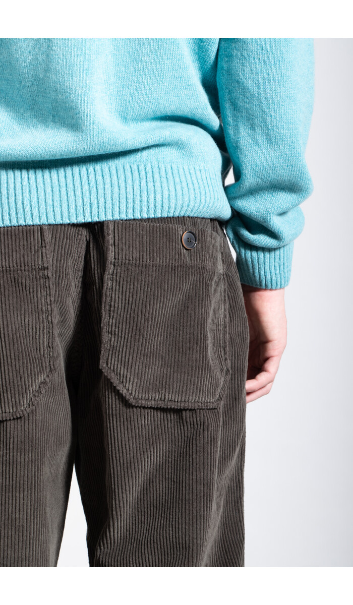 Parages Parages Trousers / Dock Cord Pants / Green Grey