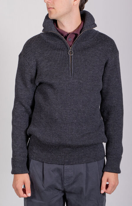 Parages Parages Pullover / Trucker Rib / Kohle