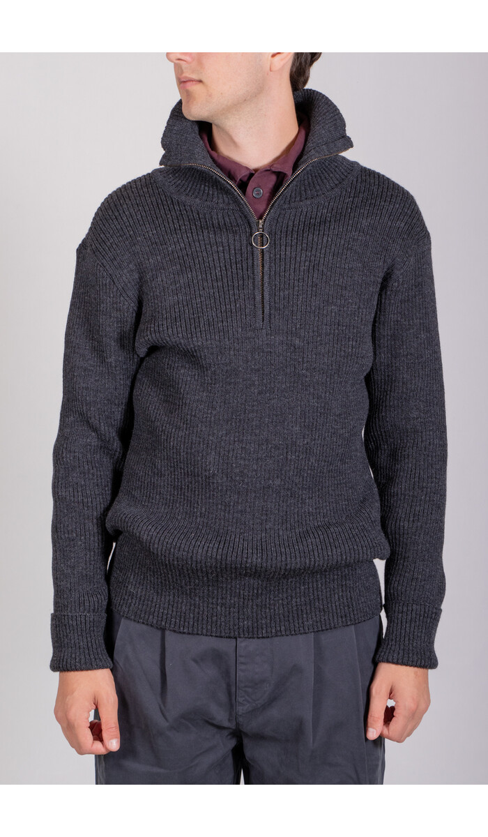 Parages Parages Pullover / Trucker Rib / Kohle