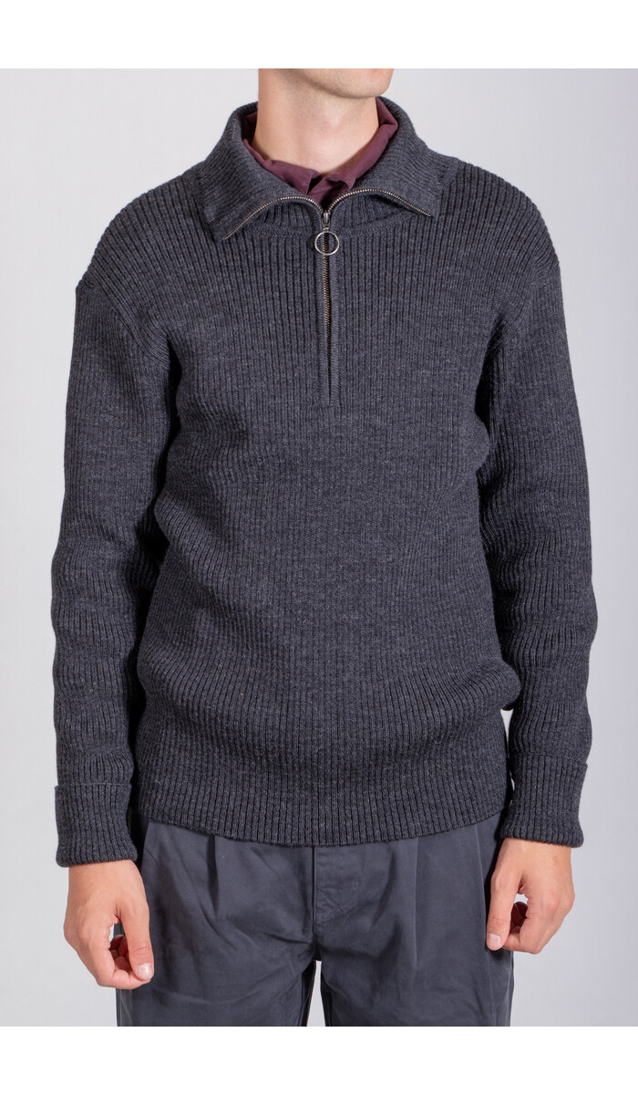Parages Parages Pullover / Trucker Rib / Kohle