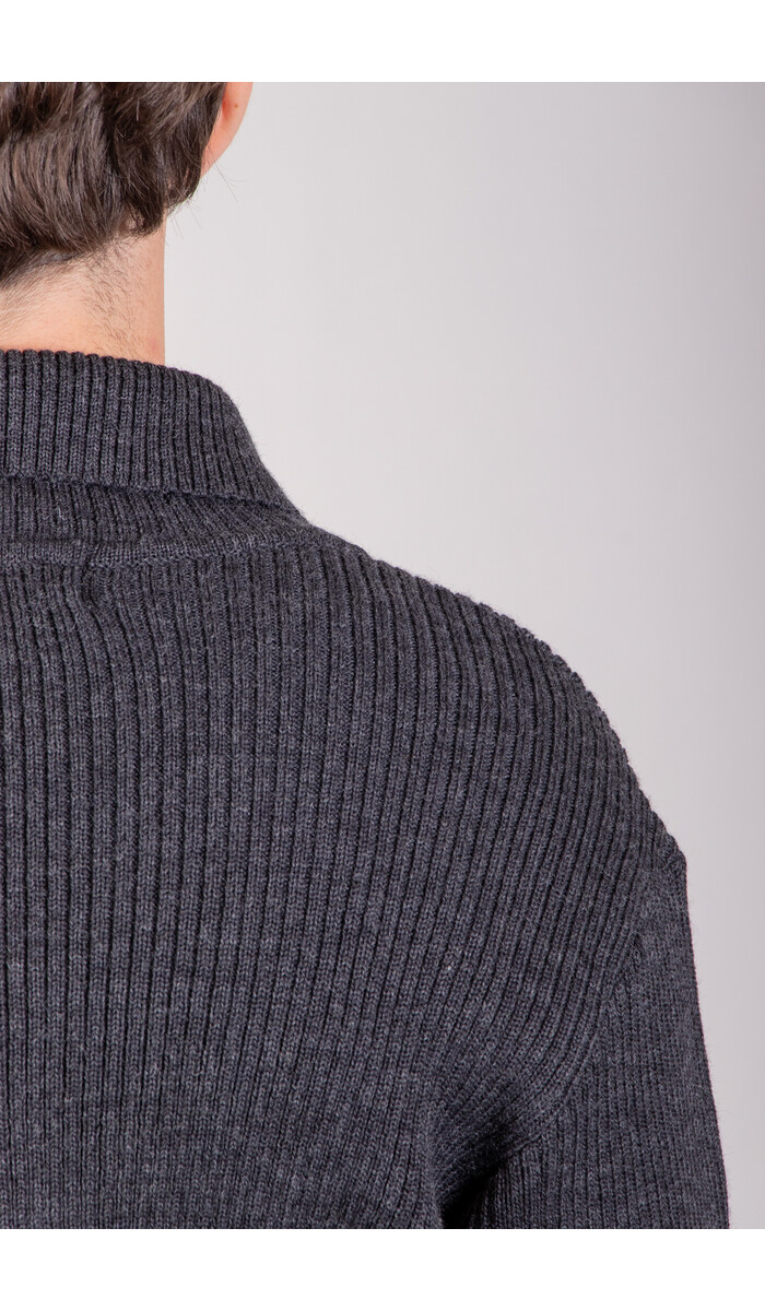 Parages Parages Pullover / Trucker Rib / Kohle