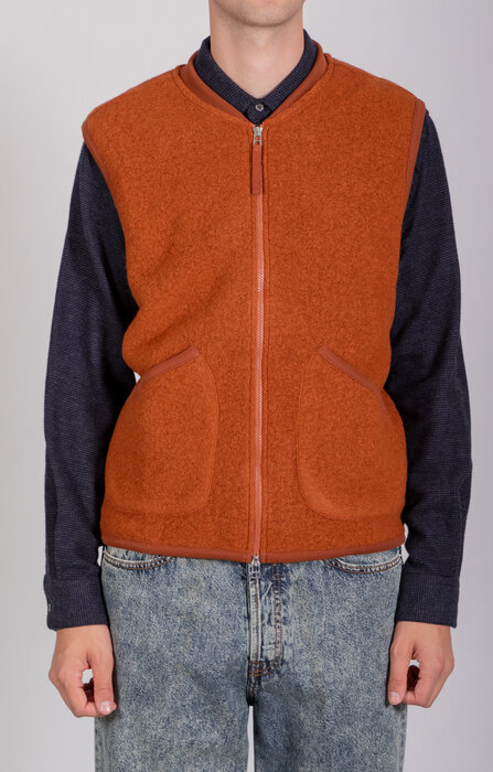 Universal Works Universal Works Vest / Zip Gilet / Rust