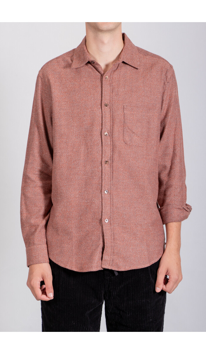 Portuguese Flannel Portuguese Flannel Overhemd / Espiga / Klei