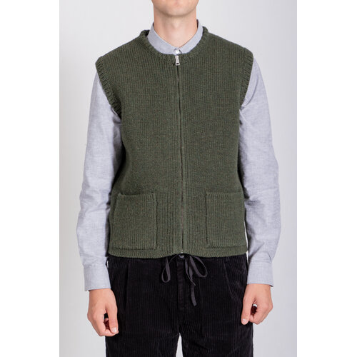 Casa Isaac Casa Isaac Vest / Zip Vest / Green Casa Isaac Casa Isaac Vest / Zip Vest / Green