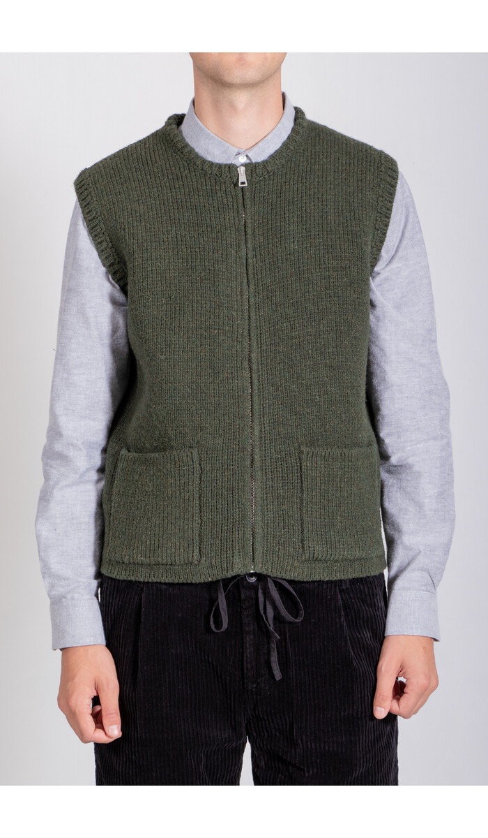 Casa Isaac Casa Isaac Vest / Zip Vest / Green