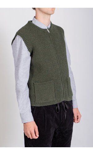 Casa Isaac Casa Isaac Vest / Zip Vest / Green
