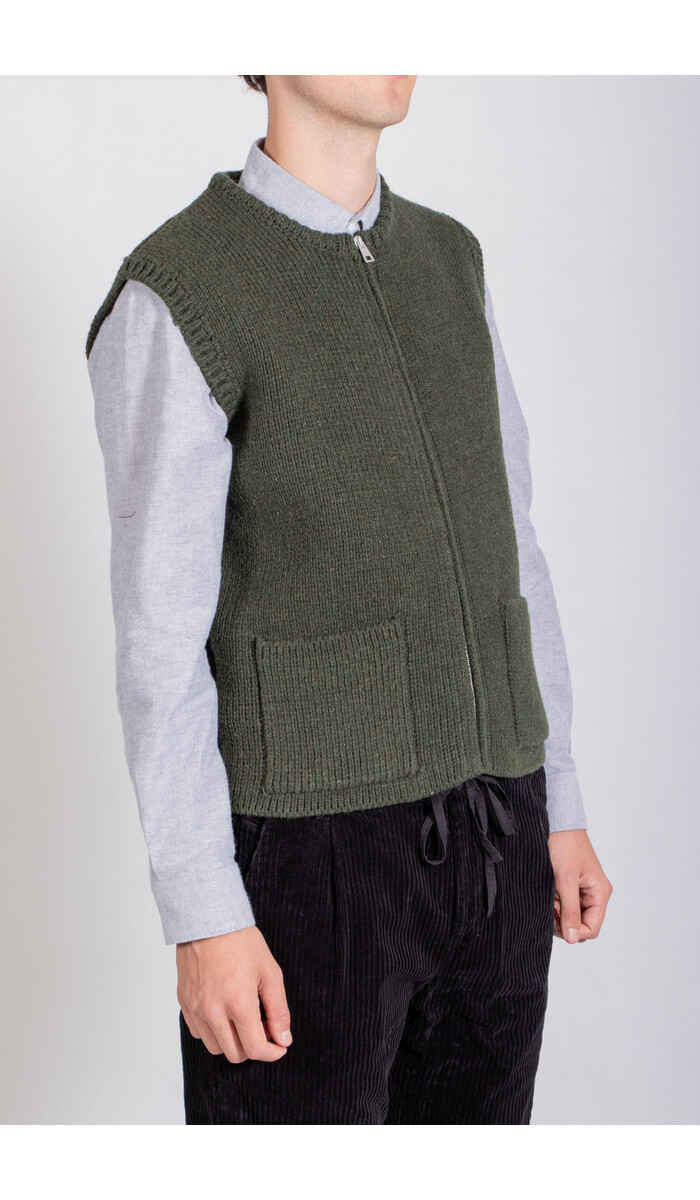Casa Isaac Casa Isaac Vest / Zip Vest / Green