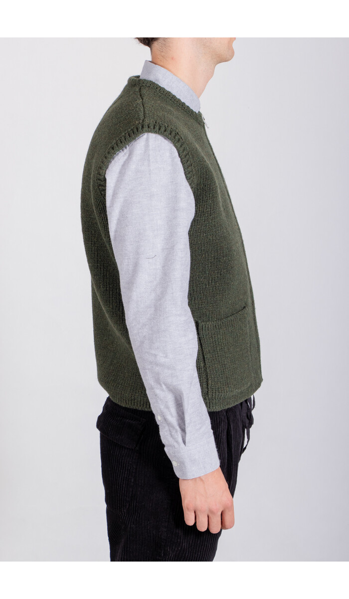 Casa Isaac Casa Isaac Vest / Zip Vest / Green