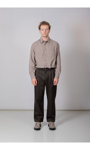 Rough Side Rough Side Broek / Two Tuck Pants / Donker Bos Rough Side Rough Side Broek / Two Tuck Pants / Donker Bos