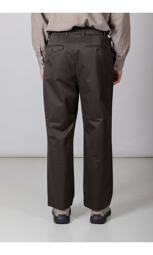 Rough Side Rough Side Broek / Two Tuck Pants / Donker Bos Rough Side Rough Side Broek / Two Tuck Pants / Donker Bos
