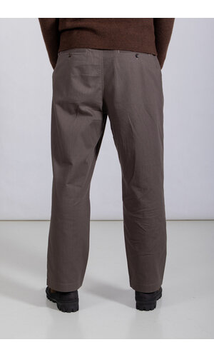 Rough Side Rough Side Broek / Box Pleat Pants / Houtskool Rough Side Rough Side Broek / Box Pleat Pants / Houtskool