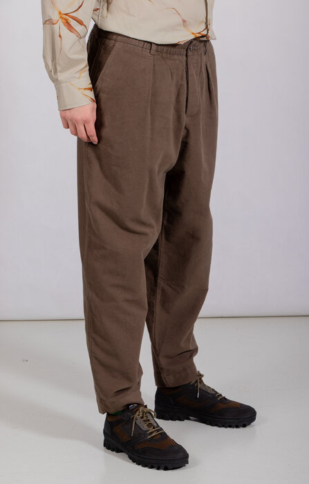 Universal Works Universal Works Trousers / Pleated Track / Khaki
