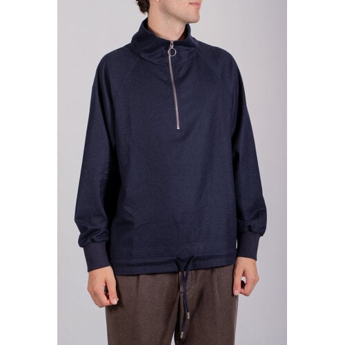 Parages Parages Vest / Battle Wool Sweater / Navy Parages Parages Vest / Battle Wool Sweater / Navy