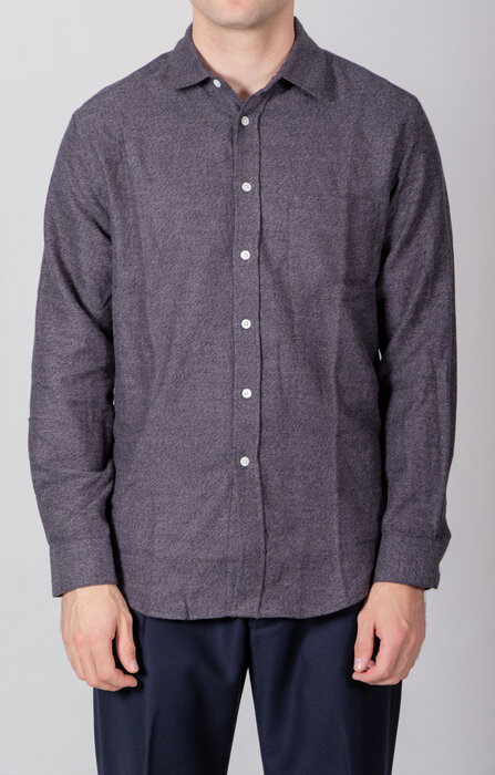 Portuguese Flannel Portuguese Flannel Overhemd / Teca / Grijs Portuguese Flannel Portuguese Flannel Overhemd / Teca / Grijs