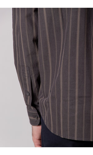 Rough Side Rough Side Overhemd / Primary Shirt / Houtskool Streep Rough Side Rough Side Overhemd / Primary Shirt / Houtskool Streep