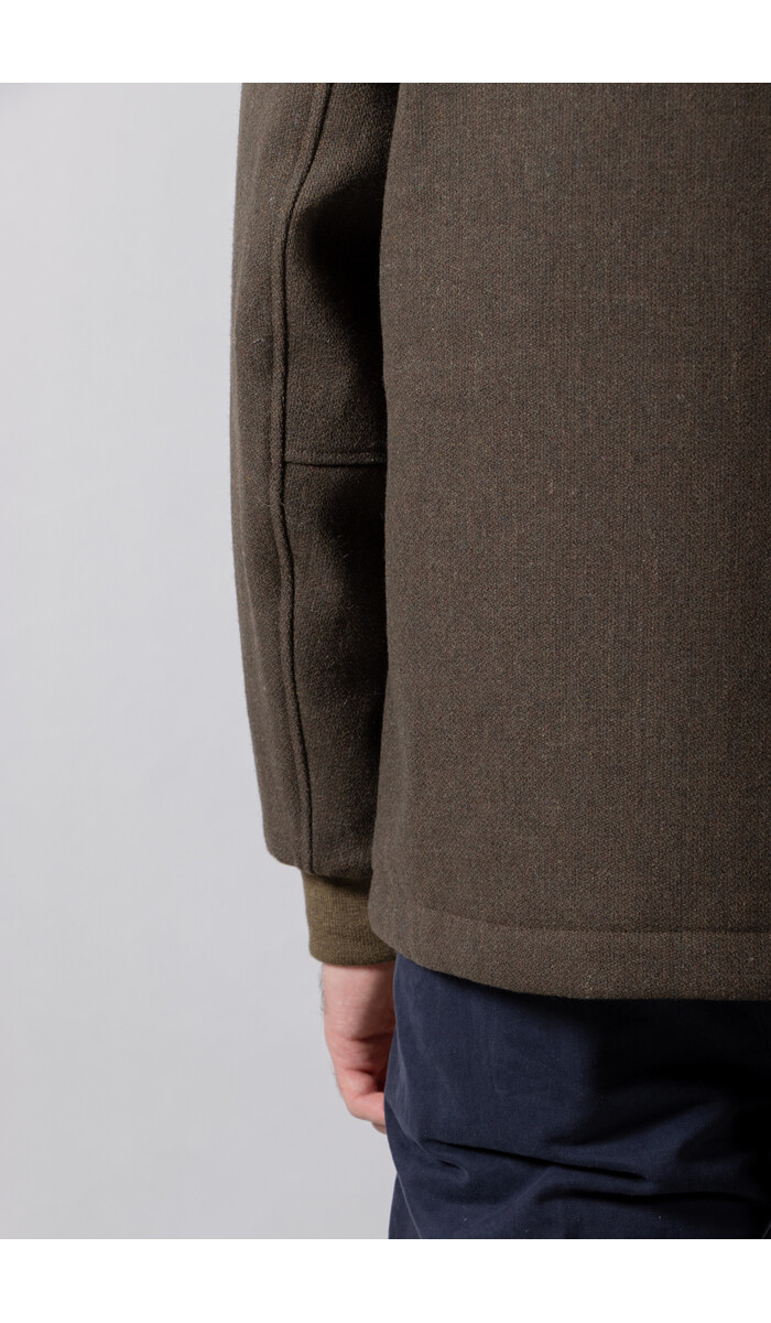 Jackman Jackman Jacke / Melton Award Jacket / Oliv Jackman Jackman Jacke / Melton Award Jacket / Oliv