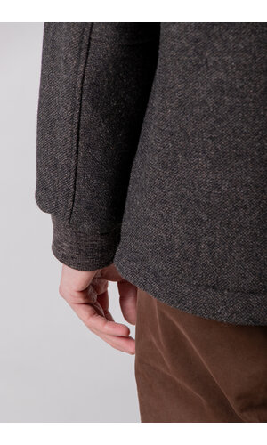 Jackman Jackman Jacke / Melton Award Jacket / Schwarz Melange Jackman Jackman Jacke / Melton Award Jacket / Schwarz Melange