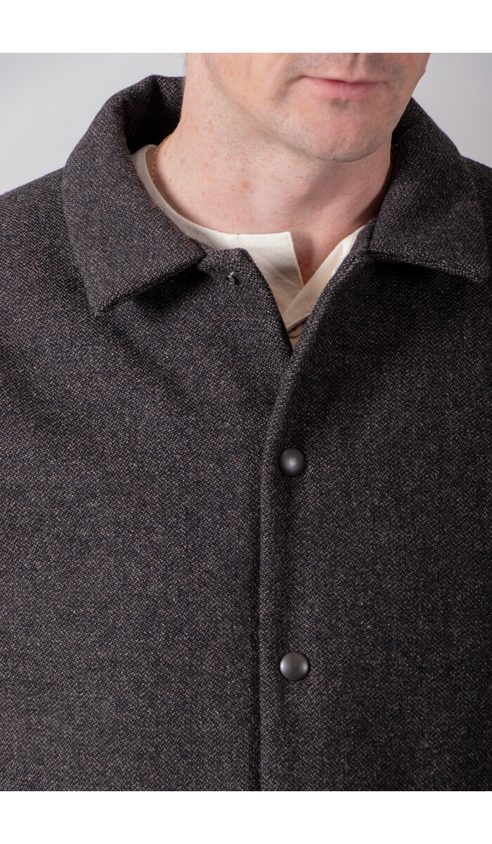 Jackman Jackman Jacke / Melton Award Jacket / Schwarz Melange Jackman Jackman Jacke / Melton Award Jacket / Schwarz Melange