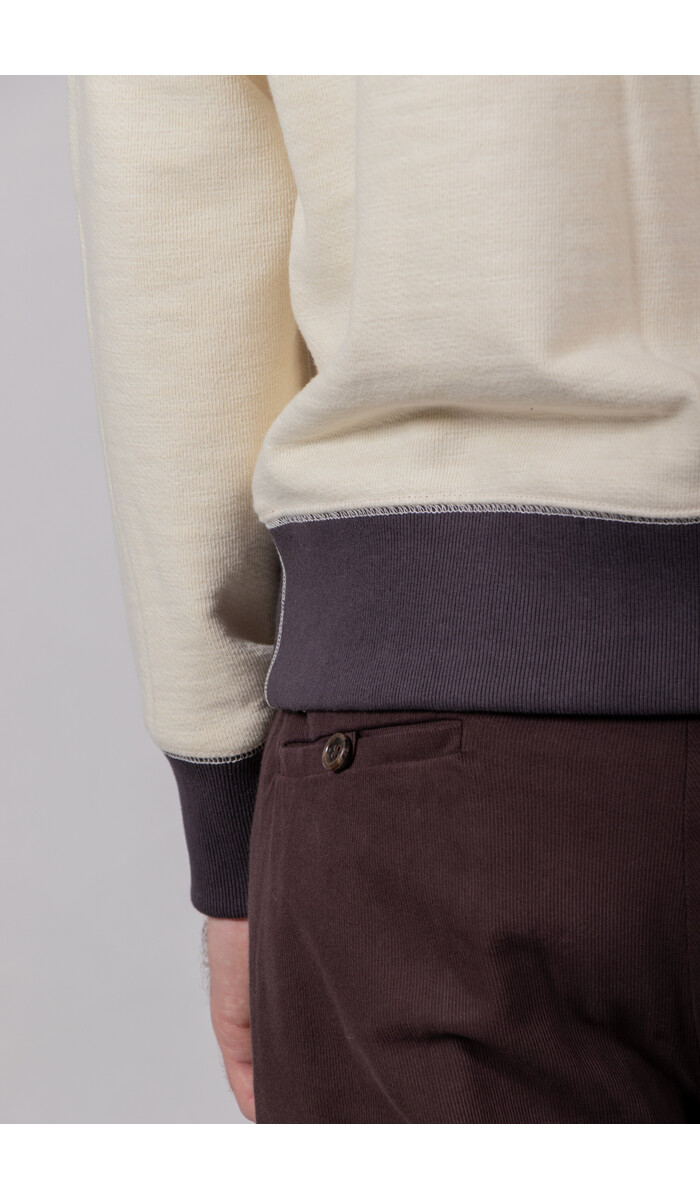 Jackman Jackman Hose / GG Sweat Crewneck / Elfenbeinschwarz Jackman Jackman Hose / GG Sweat Crewneck / Elfenbeinschwarz