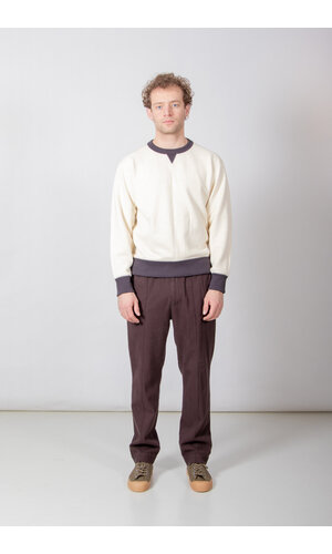 Jackman Jackman Hose / GG Sweat Crewneck / Elfenbeinschwarz Jackman Jackman Hose / GG Sweat Crewneck / Elfenbeinschwarz