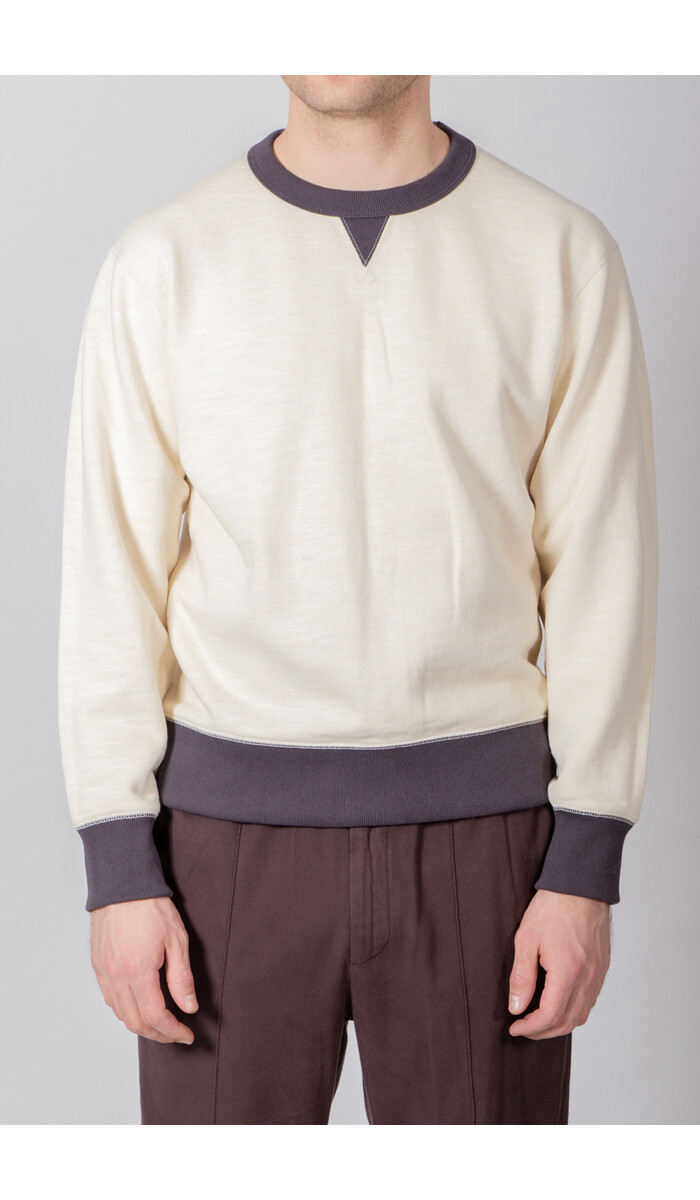 Jackman Jackman Hose / GG Sweat Crewneck / Elfenbeinschwarz Jackman Jackman Hose / GG Sweat Crewneck / Elfenbeinschwarz