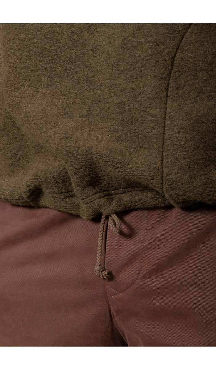 Jackman Jackman Pullover / Wool Himo Polo / Olive Jackman Jackman Pullover / Wool Himo Polo / Olive