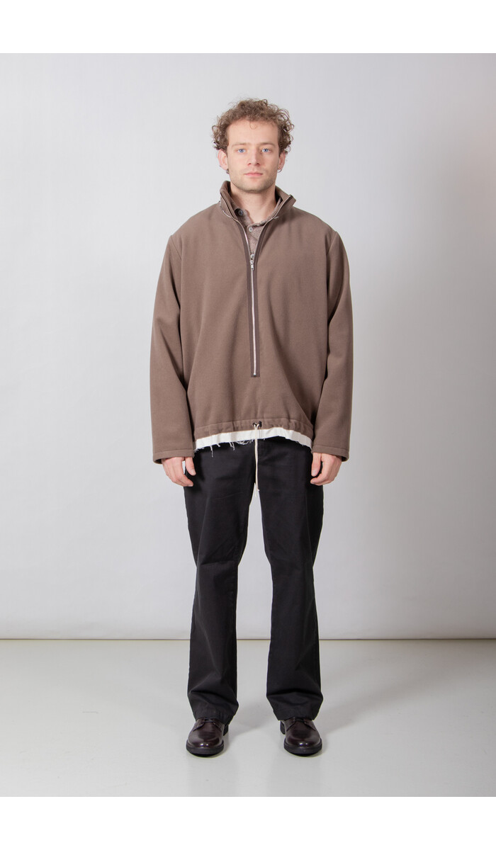Camiel Fortgens Camiel Fortgens Trui / Fleece Anorak / Taupe