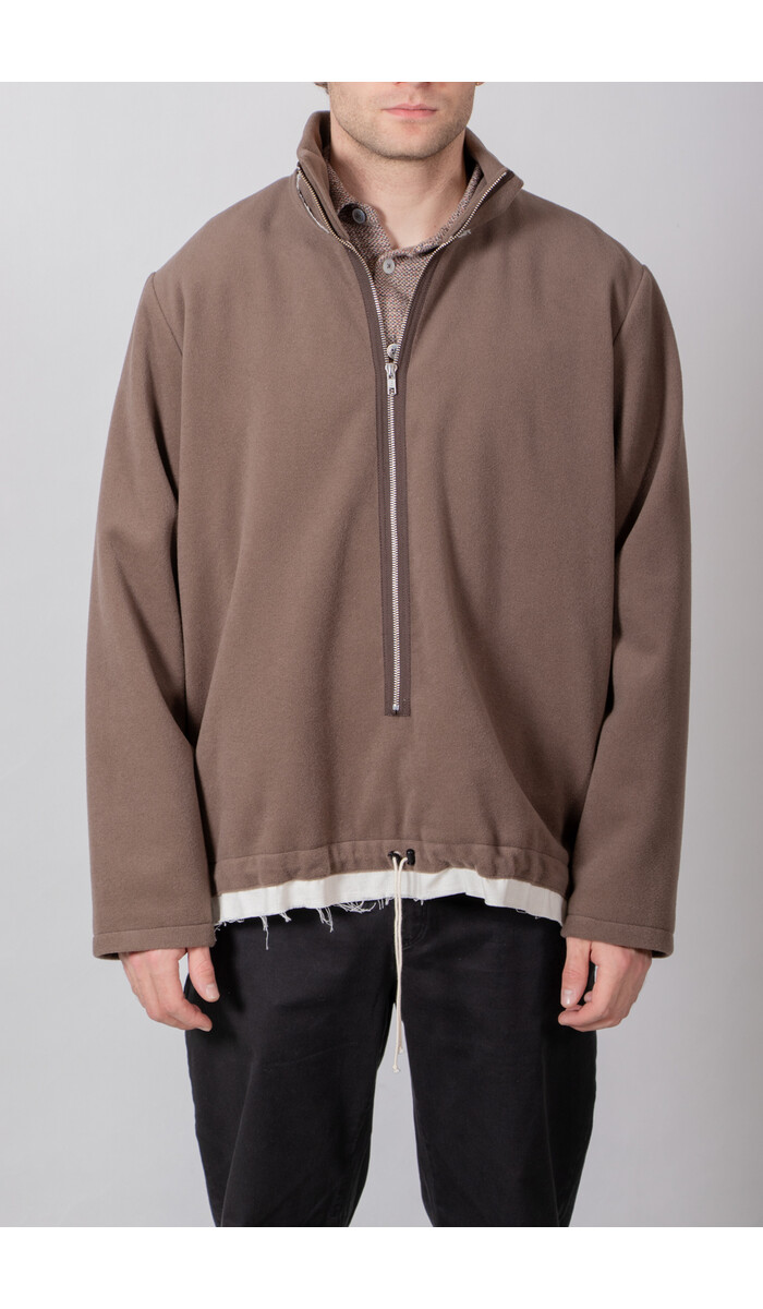 Camiel Fortgens Camiel Fortgens Trui / Fleece Anorak / Taupe