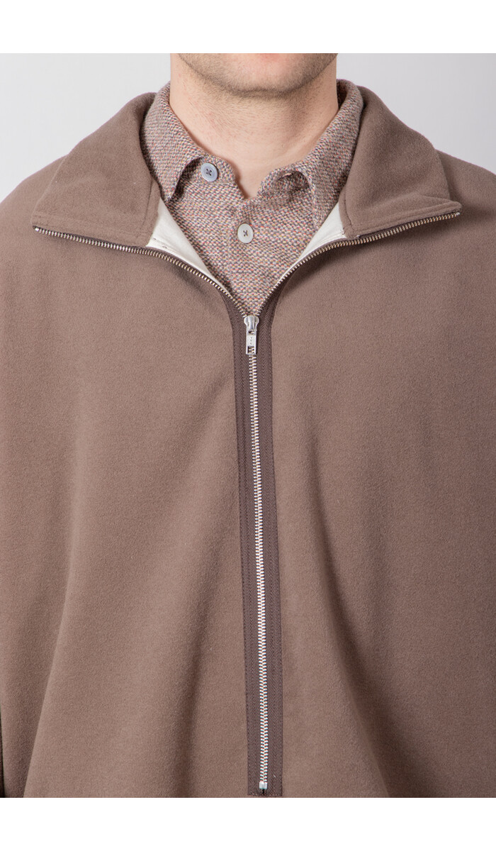 Camiel Fortgens Camiel Fortgens Trui / Fleece Anorak / Taupe