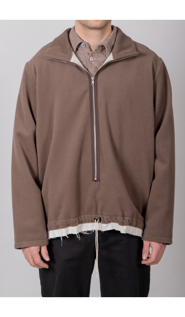 Camiel Fortgens Camiel Fortgens Trui / Fleece Anorak / Taupe