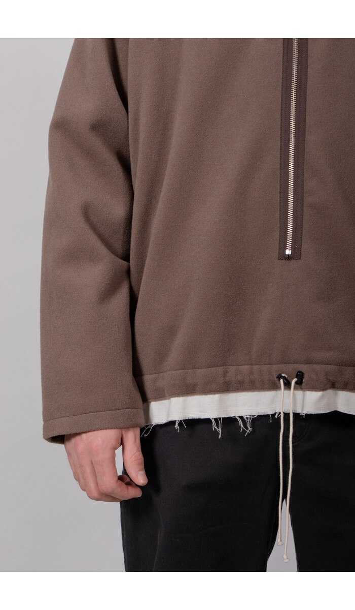 Camiel Fortgens Camiel Fortgens Trui / Fleece Anorak / Taupe