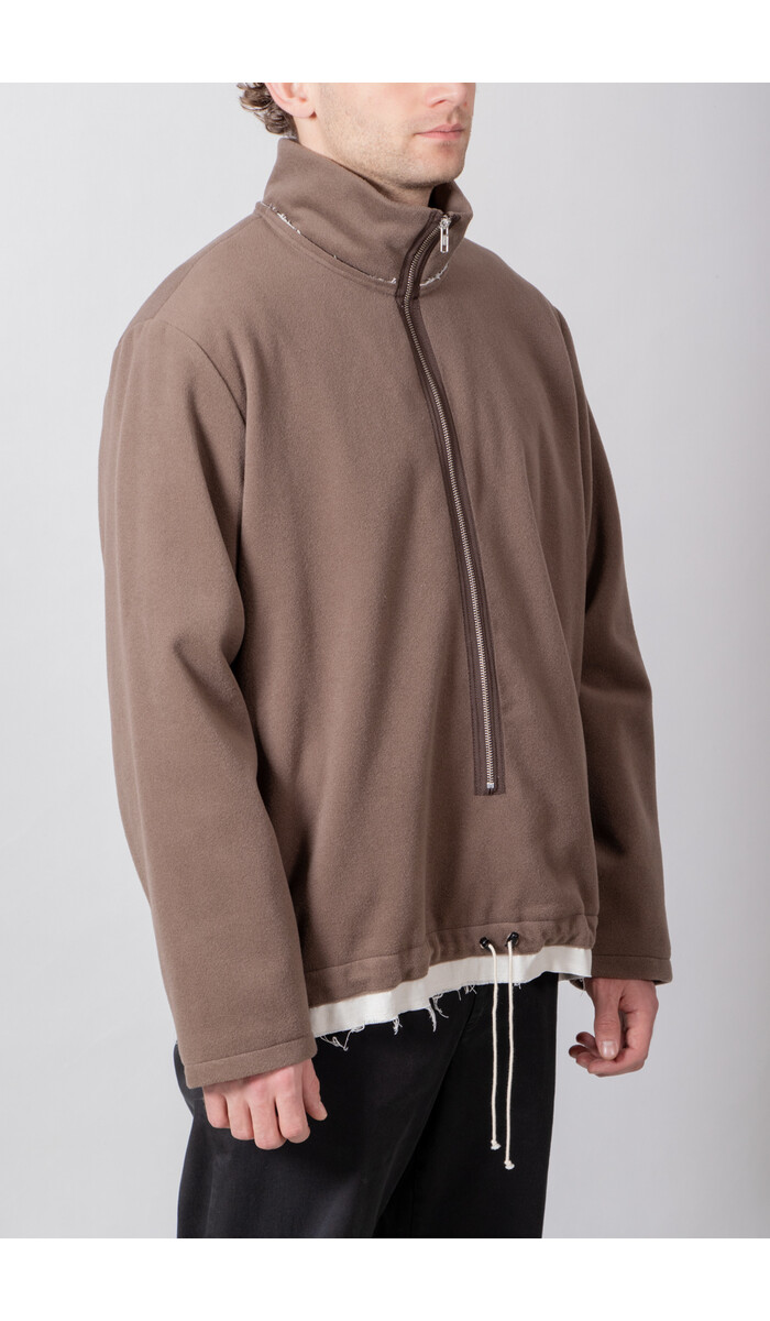 Camiel Fortgens Camiel Fortgens Trui / Fleece Anorak / Taupe