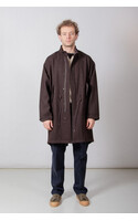 Rough Side Jacket / Wool Fishtale Parka / Dark Brown