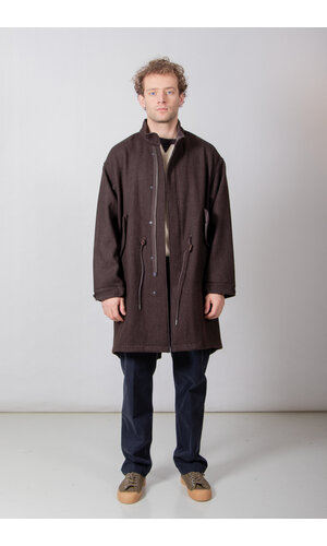 Rough Side Rough Side Jacket / Wool Fishtale Parka / Dark Brown