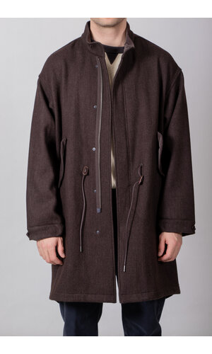 Rough Side Rough Side Jacket / Wool Fishtale Parka / Dark Brown