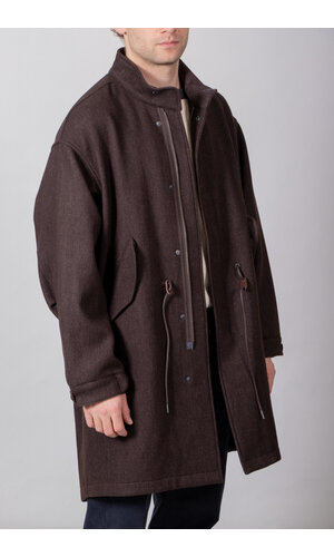 Rough Side Rough Side Jacket / Wool Fishtale Parka / Dark Brown