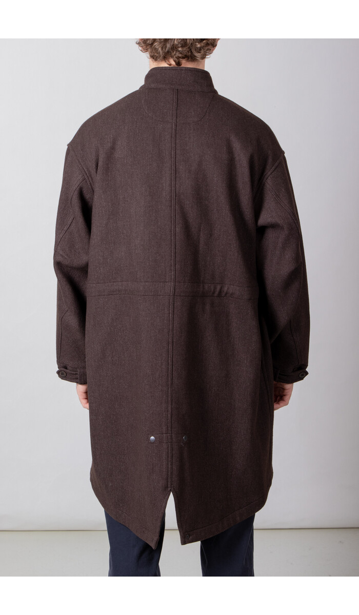 Rough Side Rough Side Jacket / Wool Fishtale Parka / Dark Brown