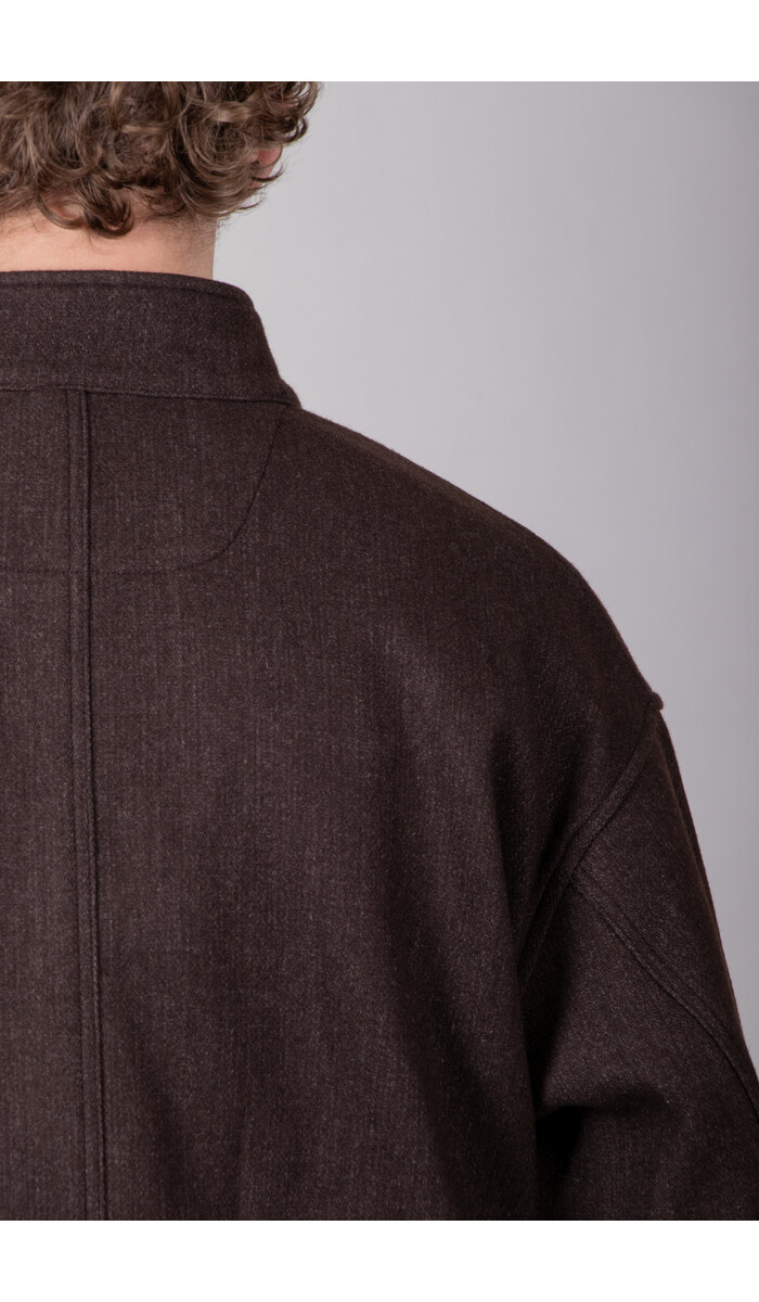 Rough Side Rough Side Jacket / Wool Fishtale Parka / Dark Brown